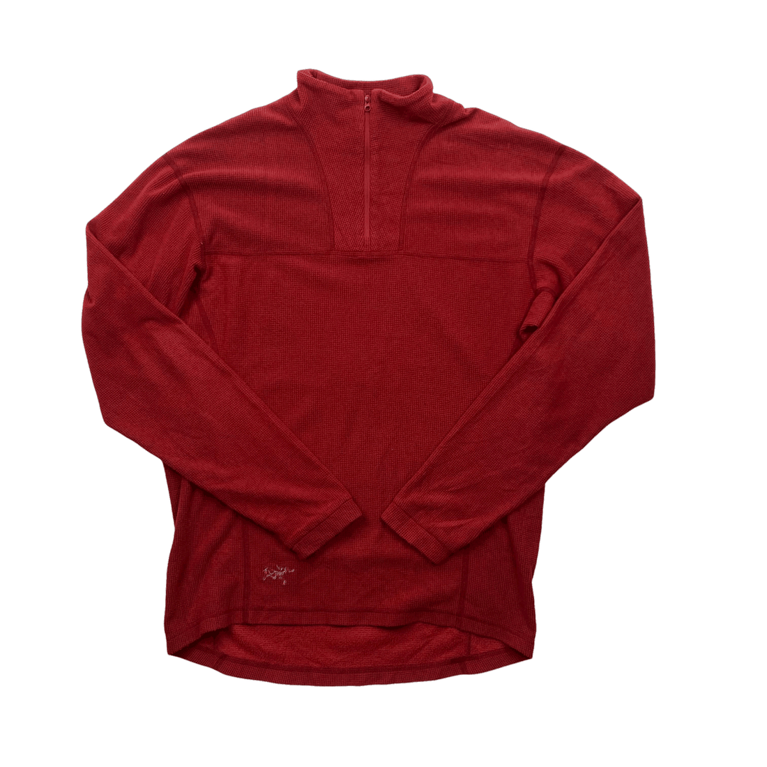 Vintage 90s Red Arc'Teryx Quarter Zip Fleece - Medium - The Streetwear Studio