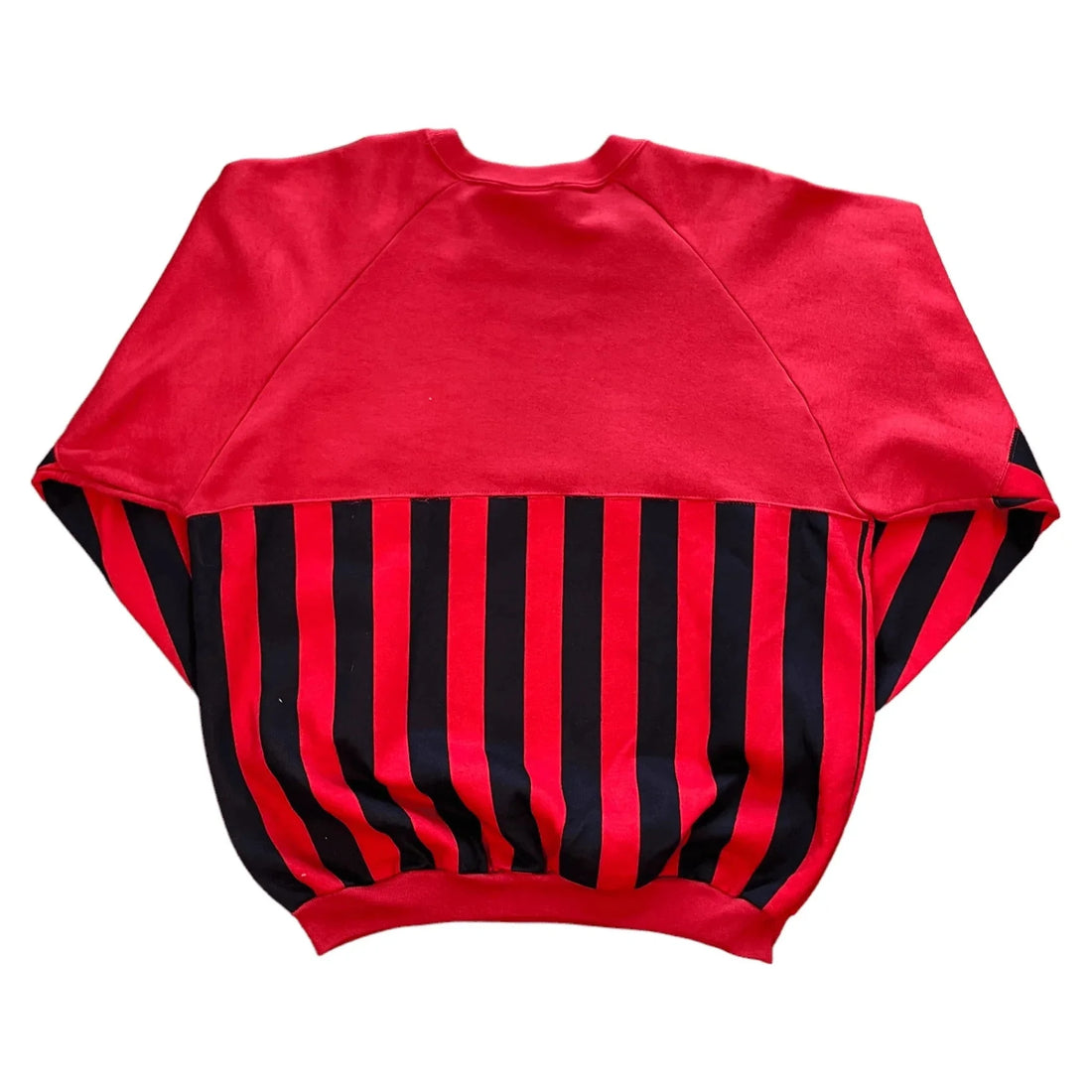 Vintage 90s Red + Black AC Milan Sweatshirt - L | The Streetwear Studio