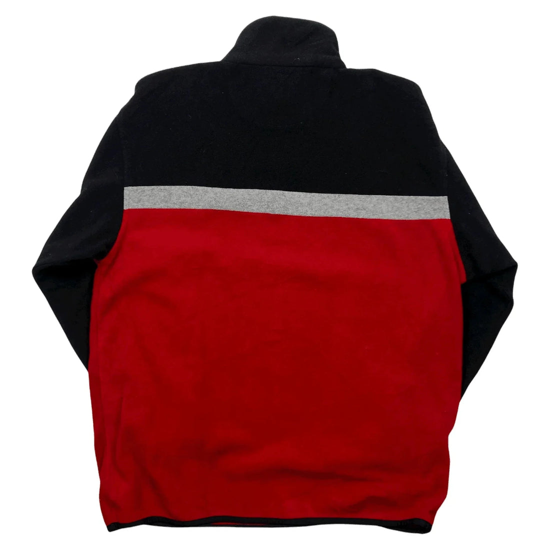 Vintage 90s Red, Black + Grey Ralph Lauren Polo Sport 1/4 Zip Fleece - XL | The Streetwear Studio