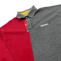 Vintage 90s Red + Grey Yves Saint Laurent (YSL) Polo Shirt - Extra Large - The Streetwear Studio