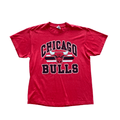 Vintage 90s Red NBA Chicago Bulls Tee - Large - The Streetwear Studio