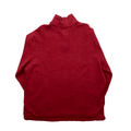 Vintage 90s Red Polo Ralph Lauren Quarter Sweatshirt - Extra Large - The Streetwear Studio