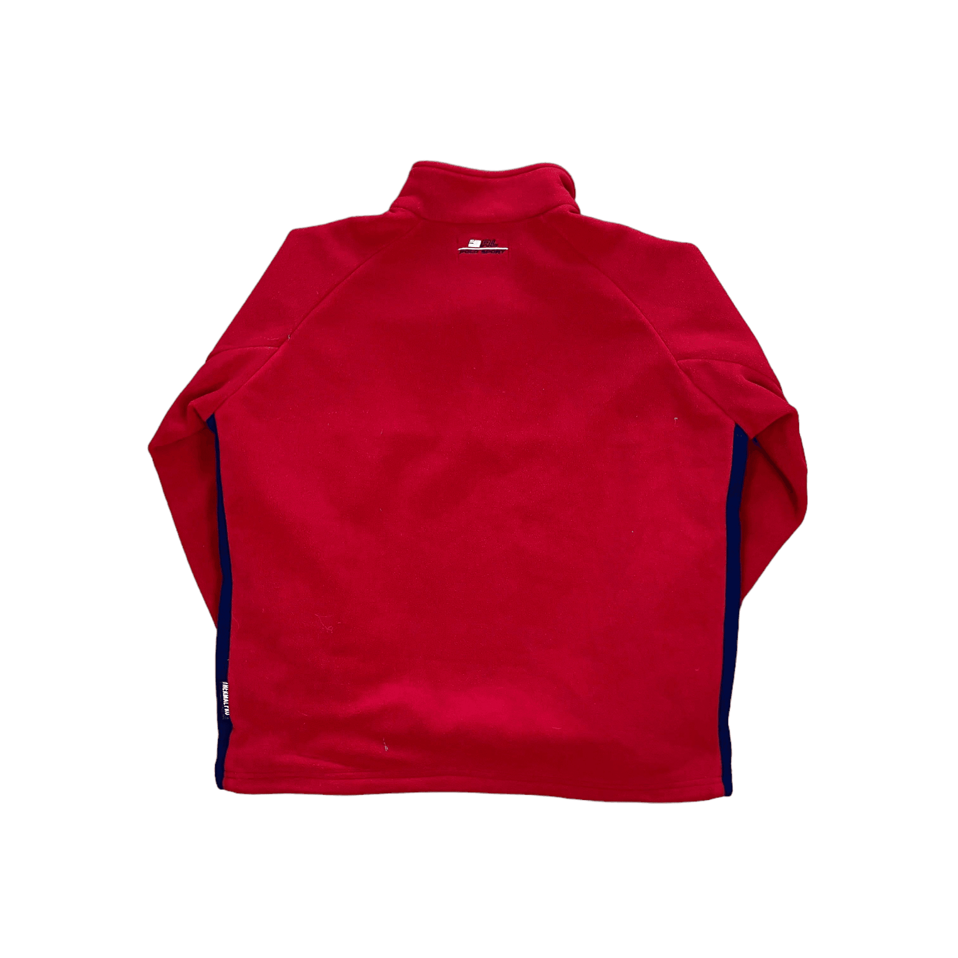 Vintage 90s Red Ralph Lauren Polo Sport Quarter Zip Fleece - Large - The Streetwear Studio