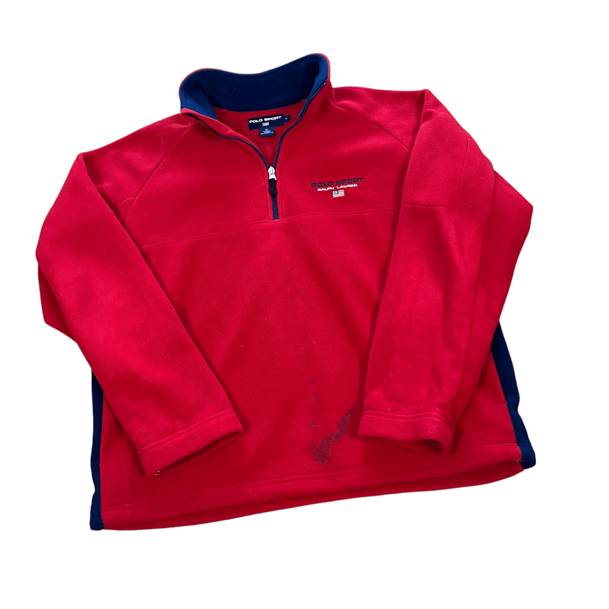 90s美品polo by ralph laurenjacket 90's Polo Sport swing top halfzip fleece 【公式通販】