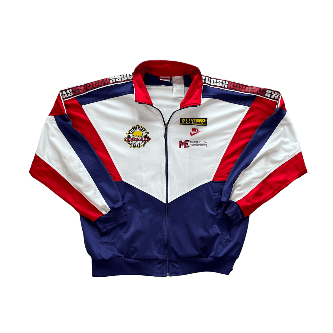 Vintage 90s Red, White + Blue Nike Jacket - Medium - The Streetwear Studio