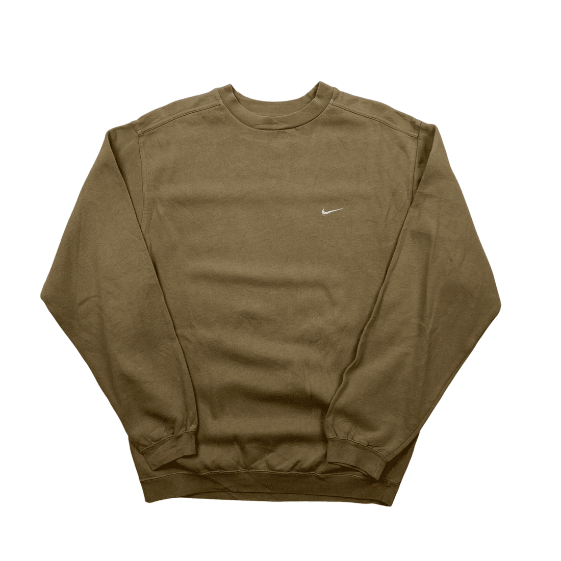 Vintage 90s Stone/ Neutral Nike Sweatshirt - Extra Large - The Streetwear Studio