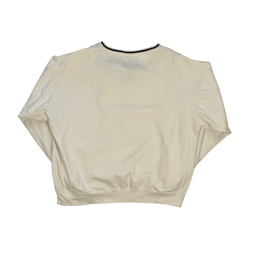 Vintage 90s White Chaps Sweatshirt - Extra Large - The Streetwear Studio