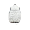Vintage 90s White + Cream Balenciaga Reversible Puffer Gilet - Medium - The Streetwear Studio