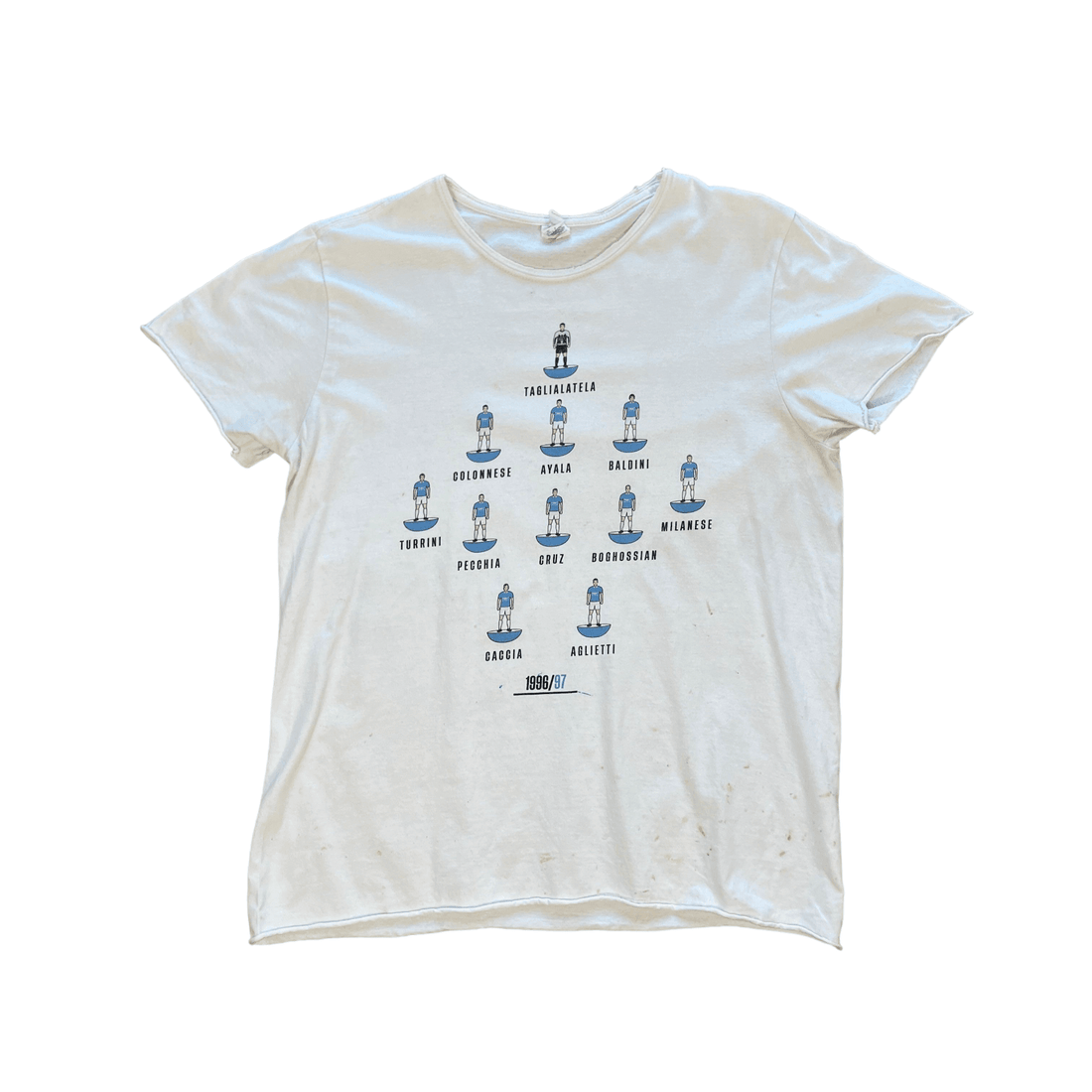 Vintage 90s White Inter Milan Football Tee - Medium - The Streetwear Studio