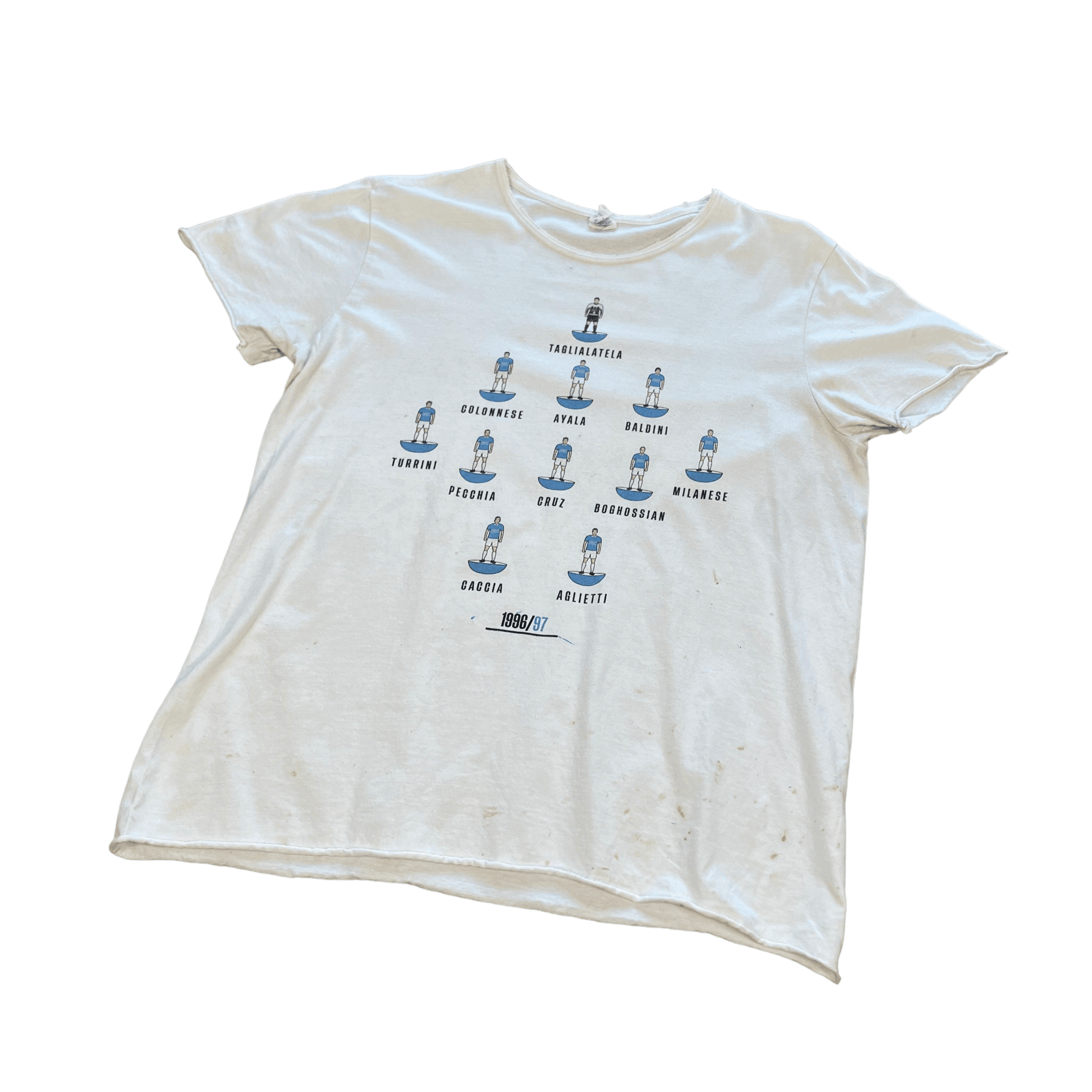 Vintage 90s White Inter Milan Football Tee - Medium - The Streetwear Studio