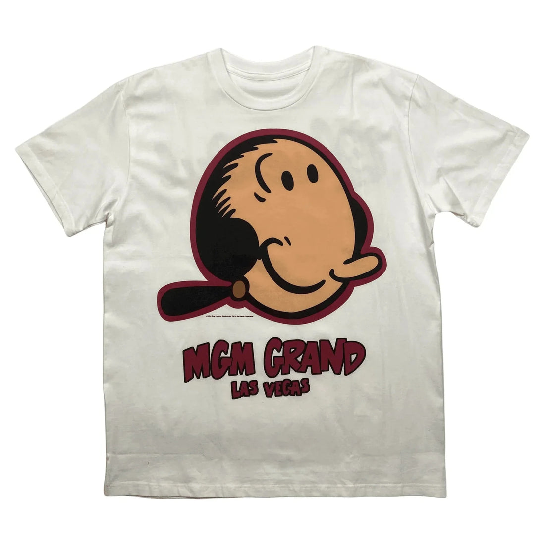 Vintage 90s White MGM Grand Las Vegas Graphic Tee - XL | The Streetwear Studio