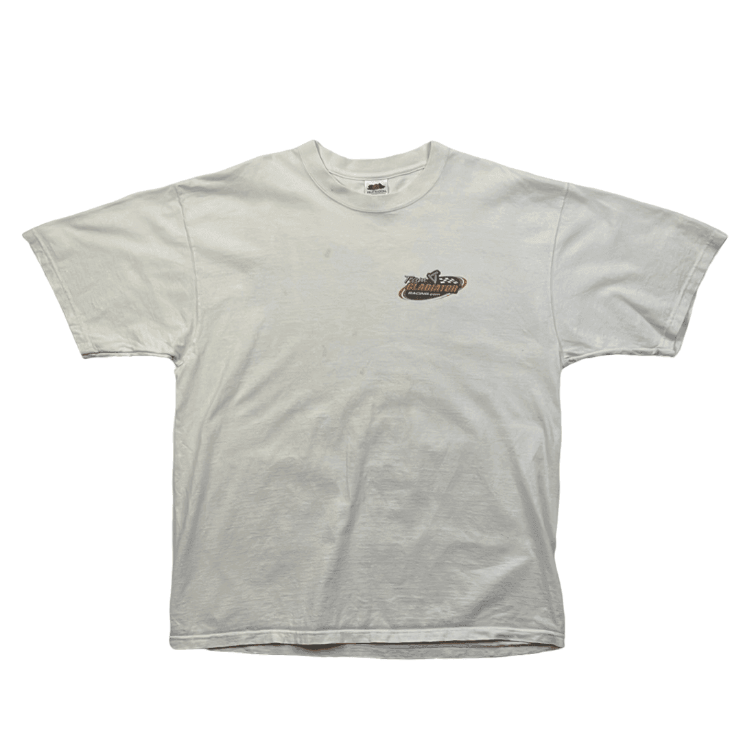 Vintage 90s White NASCAR Tee - Extra Large - The Streetwear Studio