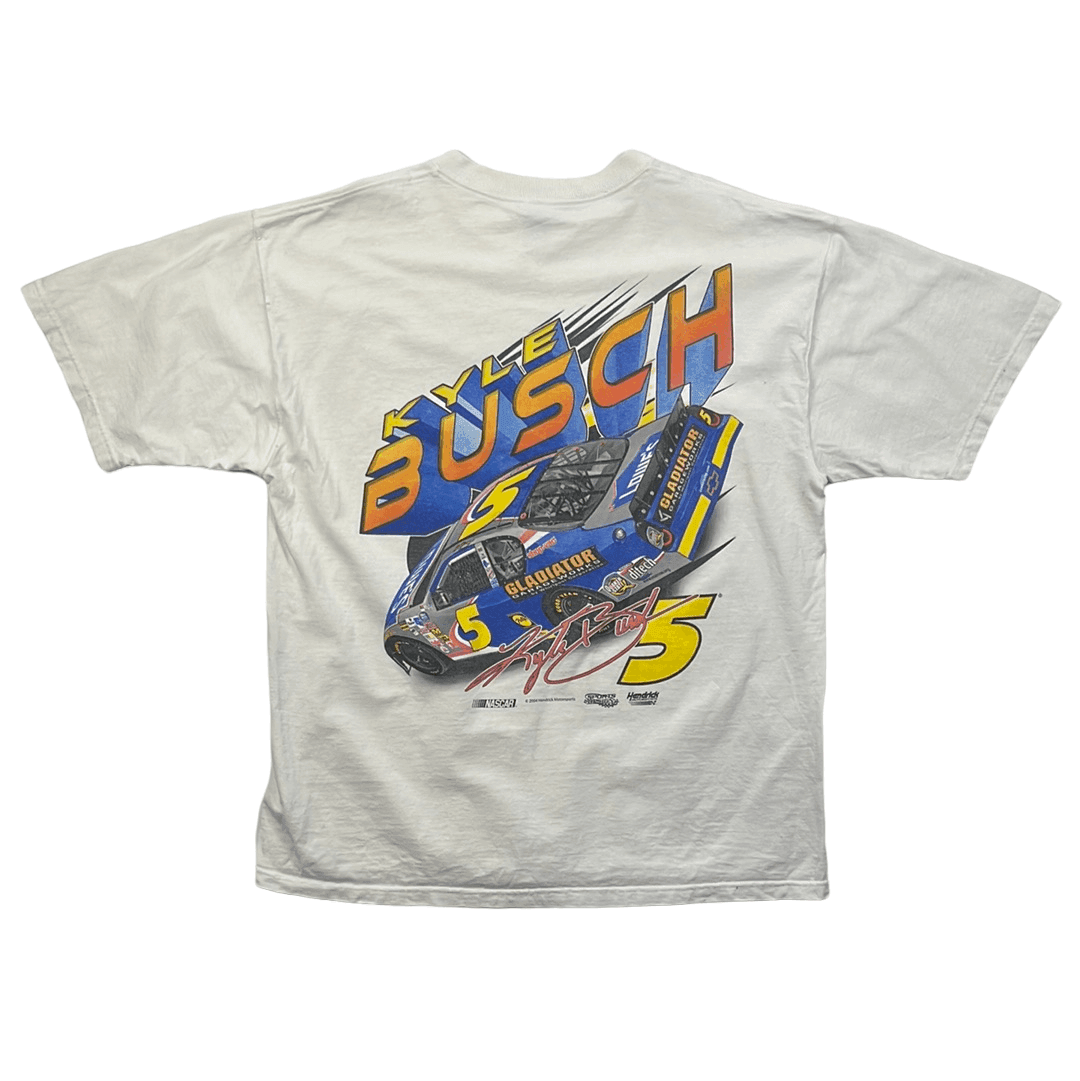 Vintage 90s White NASCAR Tee - Extra Large - The Streetwear Studio