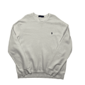 Vintage 90s White Polo Ralph Lauren Sweatshirt - Extra Large - The Streetwear Studio