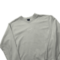 Vintage 90s Women’s Baby Blue Nike Large Centre Swoosh Sweatshirt - Medium - The Streetwear Studio