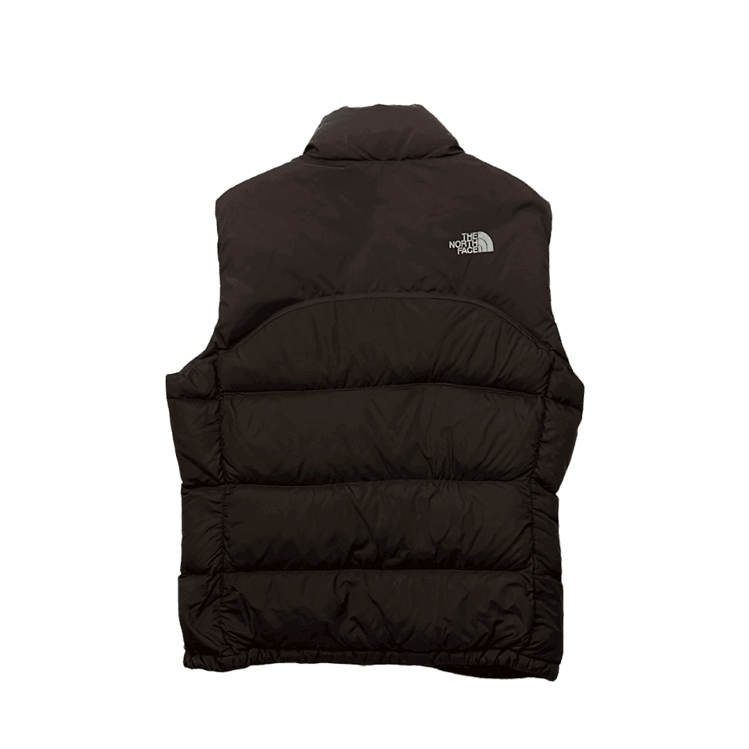 Vintage 90s Women’s Brown The North Face (TNF) 700 Puffer Gilet - Medium - The Streetwear Studio