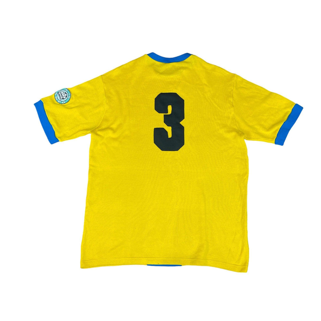 Vintage 90s Yellow + Blue Parma Tee - Large - The Streetwear Studio