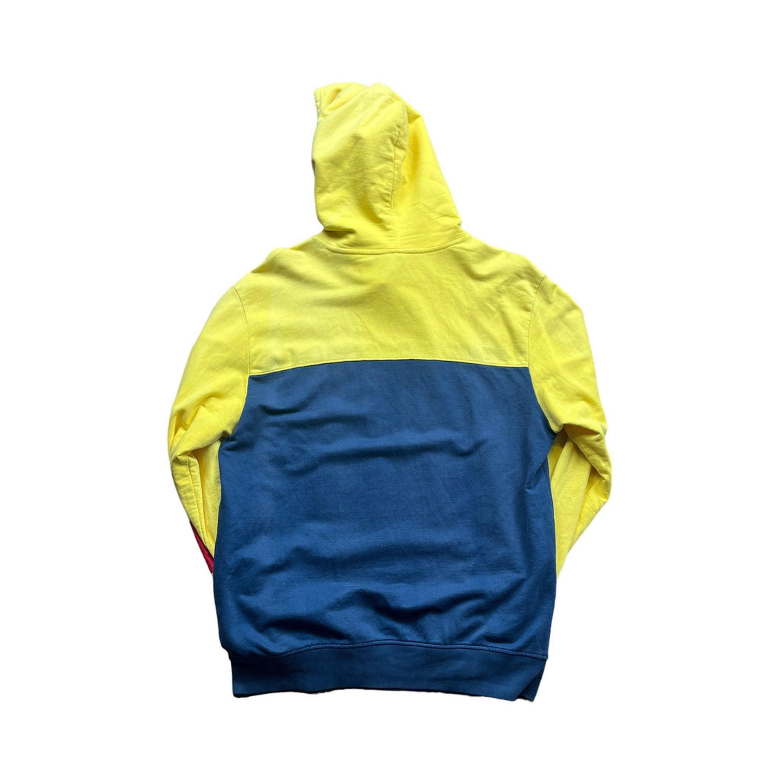 Vintage 90s Yellow + Navy Wu Tang Cream Team Hoodie - Large - The Streetwear Studio