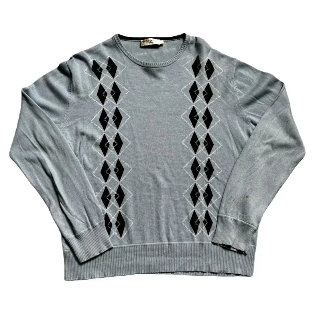 Vintage 90s Yves Saint Laurent (YSL) Knitted Sweatshirt - L | The Streetwear Studio
