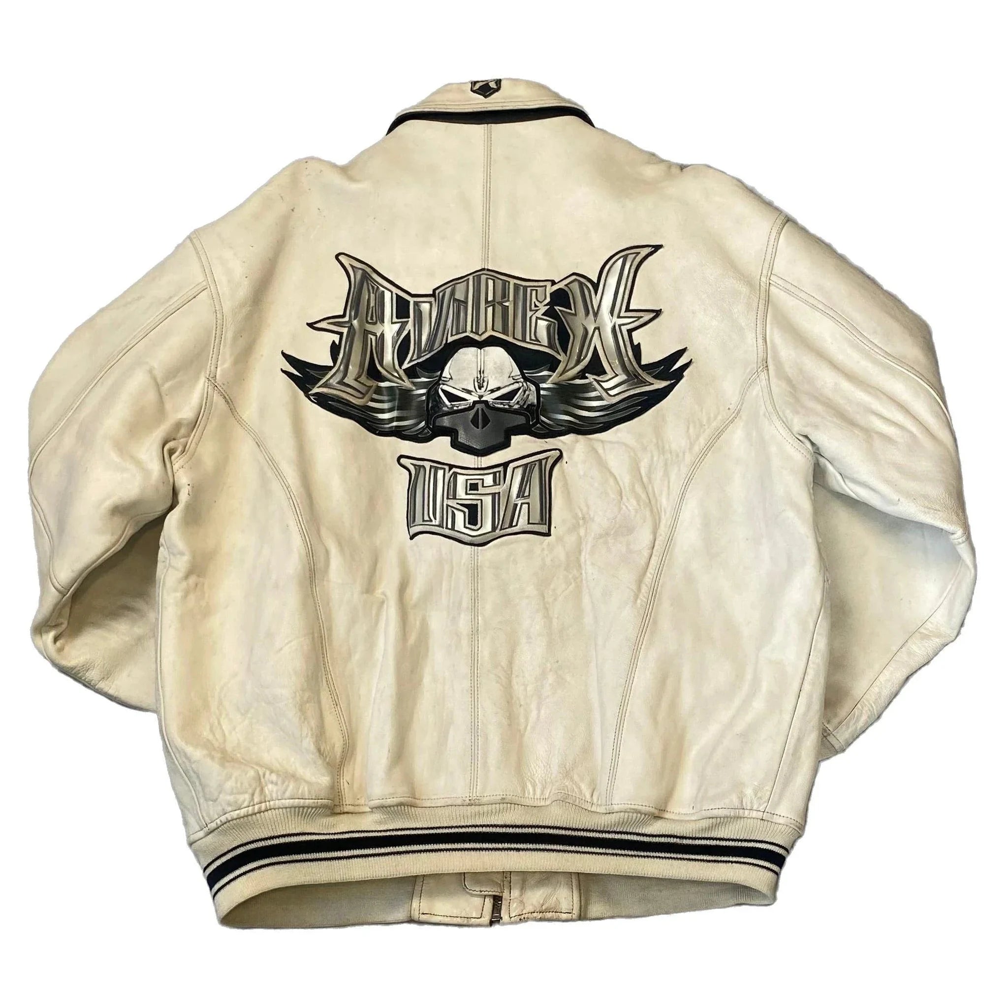 Vintage Avirex Leather Jacket - 4XL | The Streetwear Studio