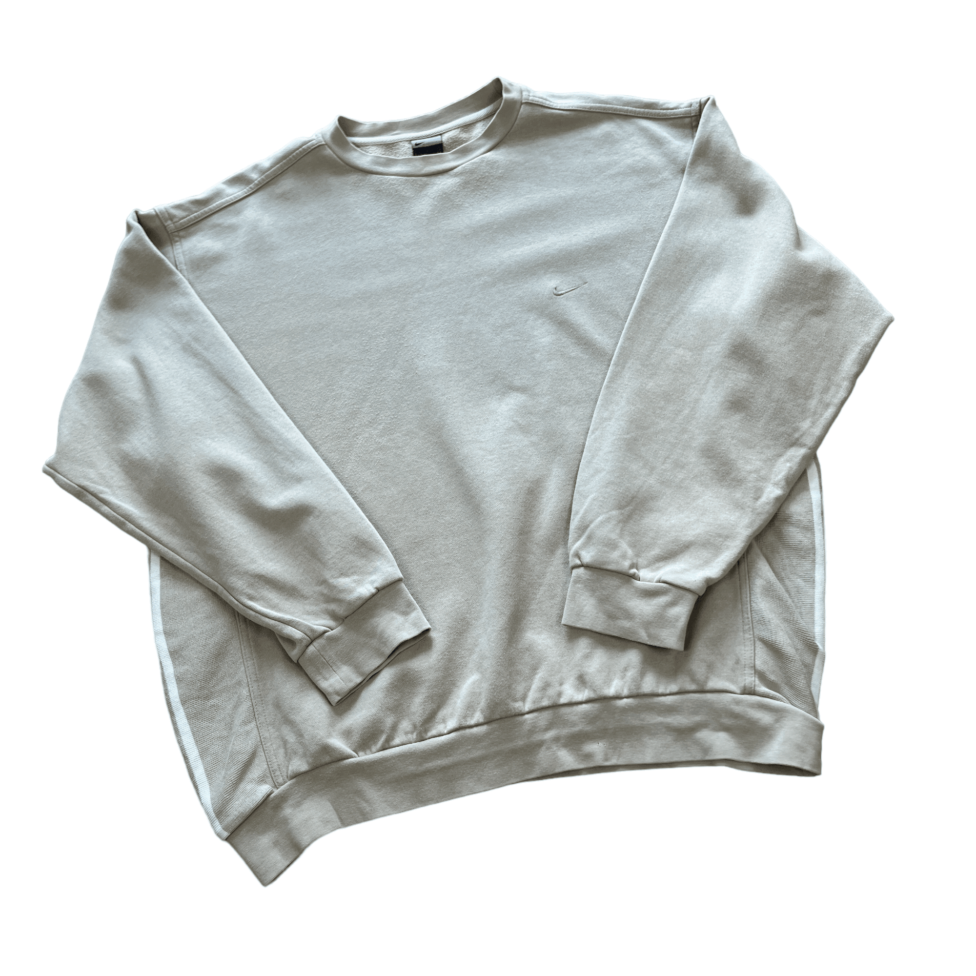 Vintage Beige Nike Sweatshirt - Extra Large - The Streetwear Studio