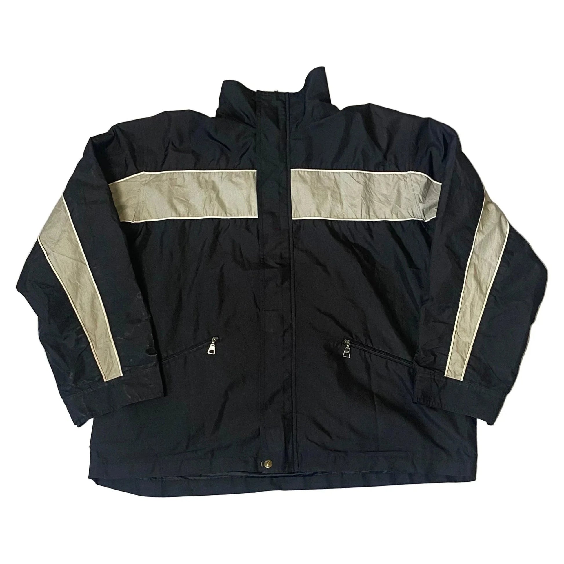 Vintage Black + Grey Prada Jacket - XL | The Streetwear Studio