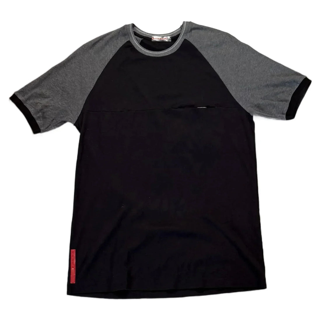 Vintage Black + Grey Prada Tee - M | The Streetwear Studio
