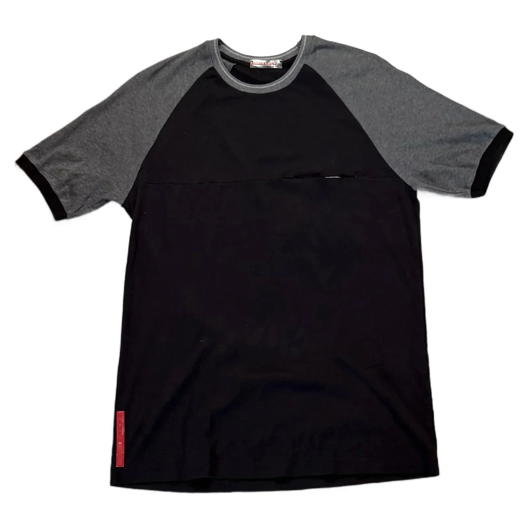 Vintage Black + Grey Prada Tee - M | The Streetwear Studio