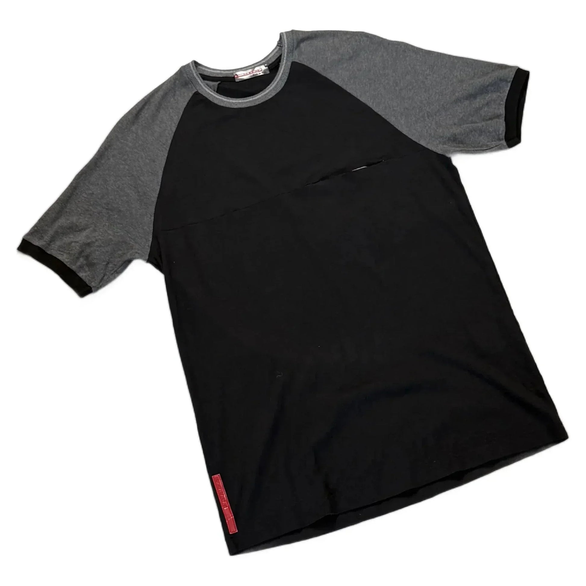 Vintage Black + Grey Prada Tee - M | The Streetwear Studio