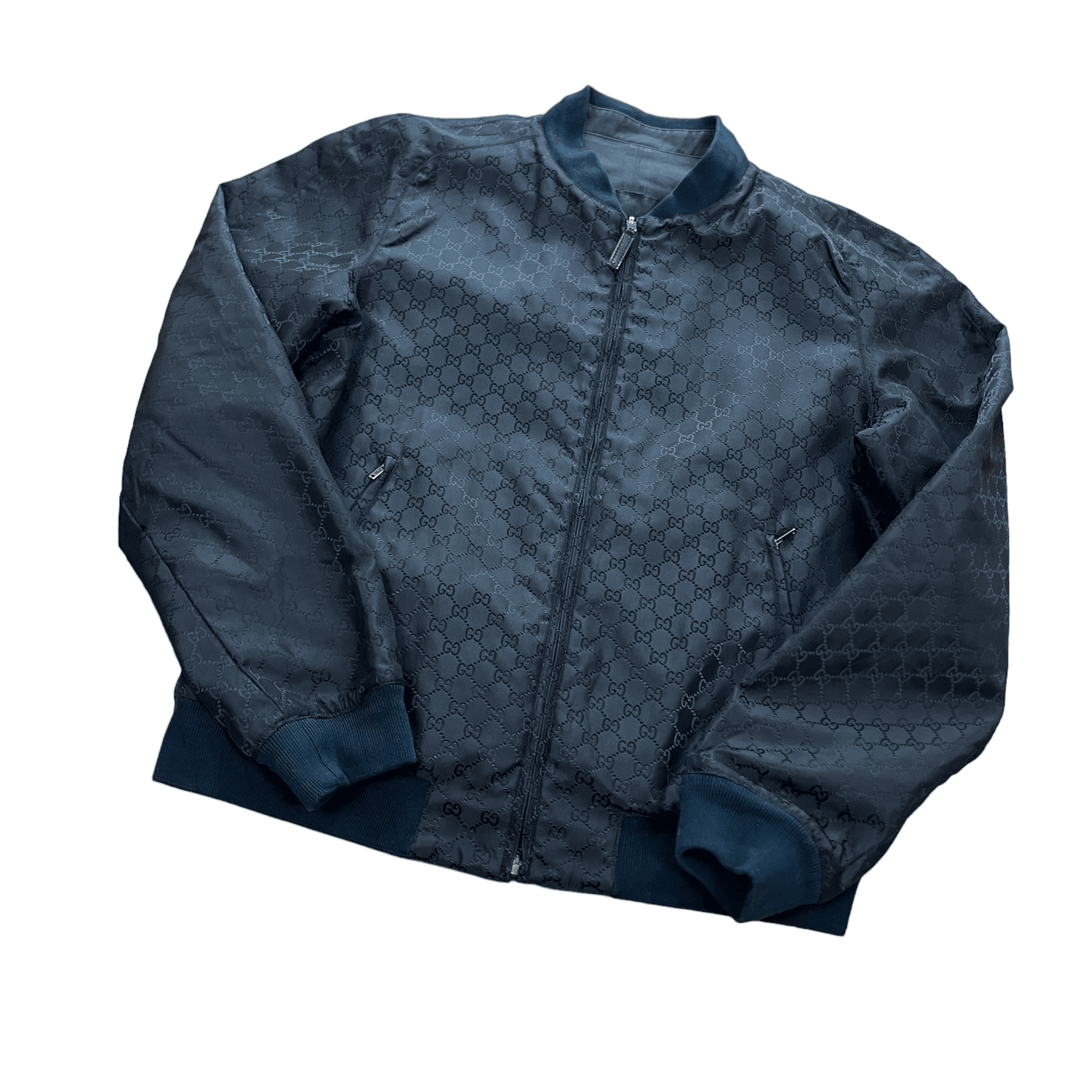Vintage Black Gucci Monogram Jacket - Large - The Streetwear Studio