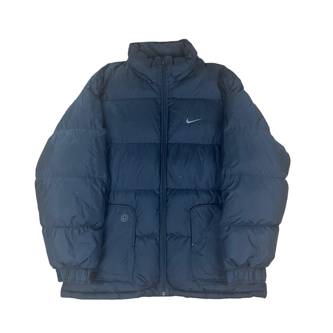 Vintage Black Nike Puffer Coat - Large - The Streetwear Studio