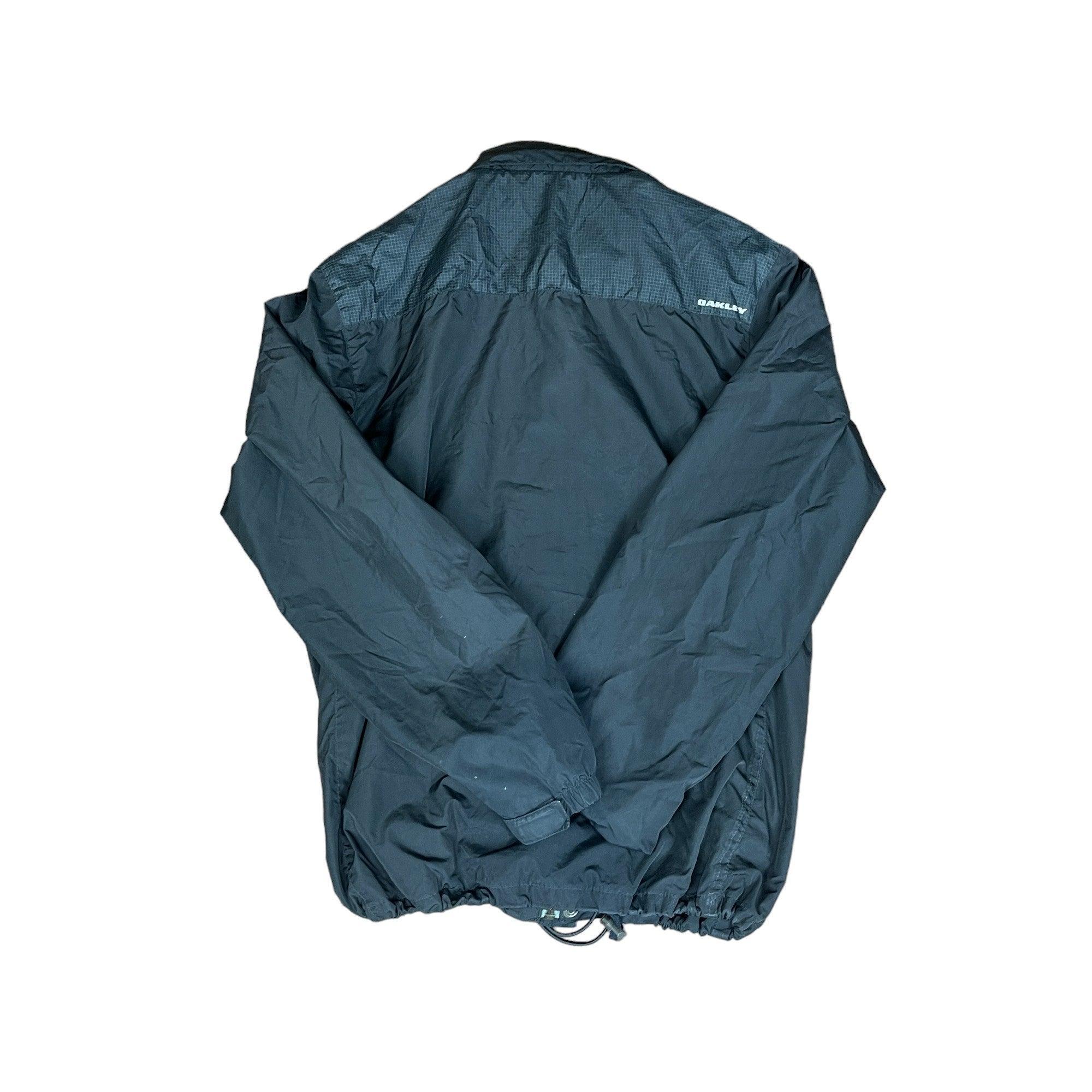 Vintage Black Oakley Windbreaker Jacket - Small - The Streetwear Studio