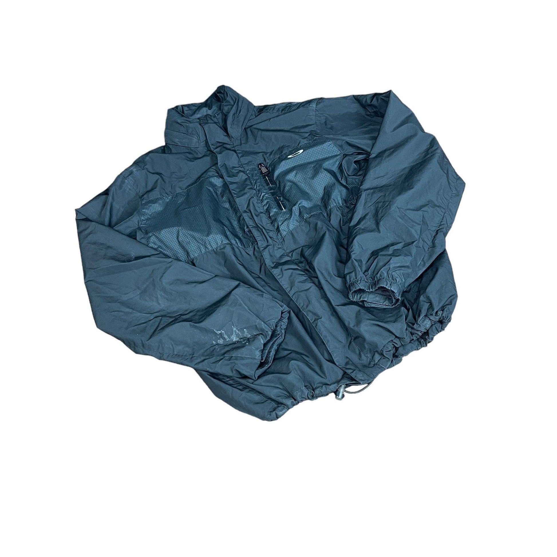 Vintage Black Oakley Windbreaker Jacket - Small - The Streetwear Studio