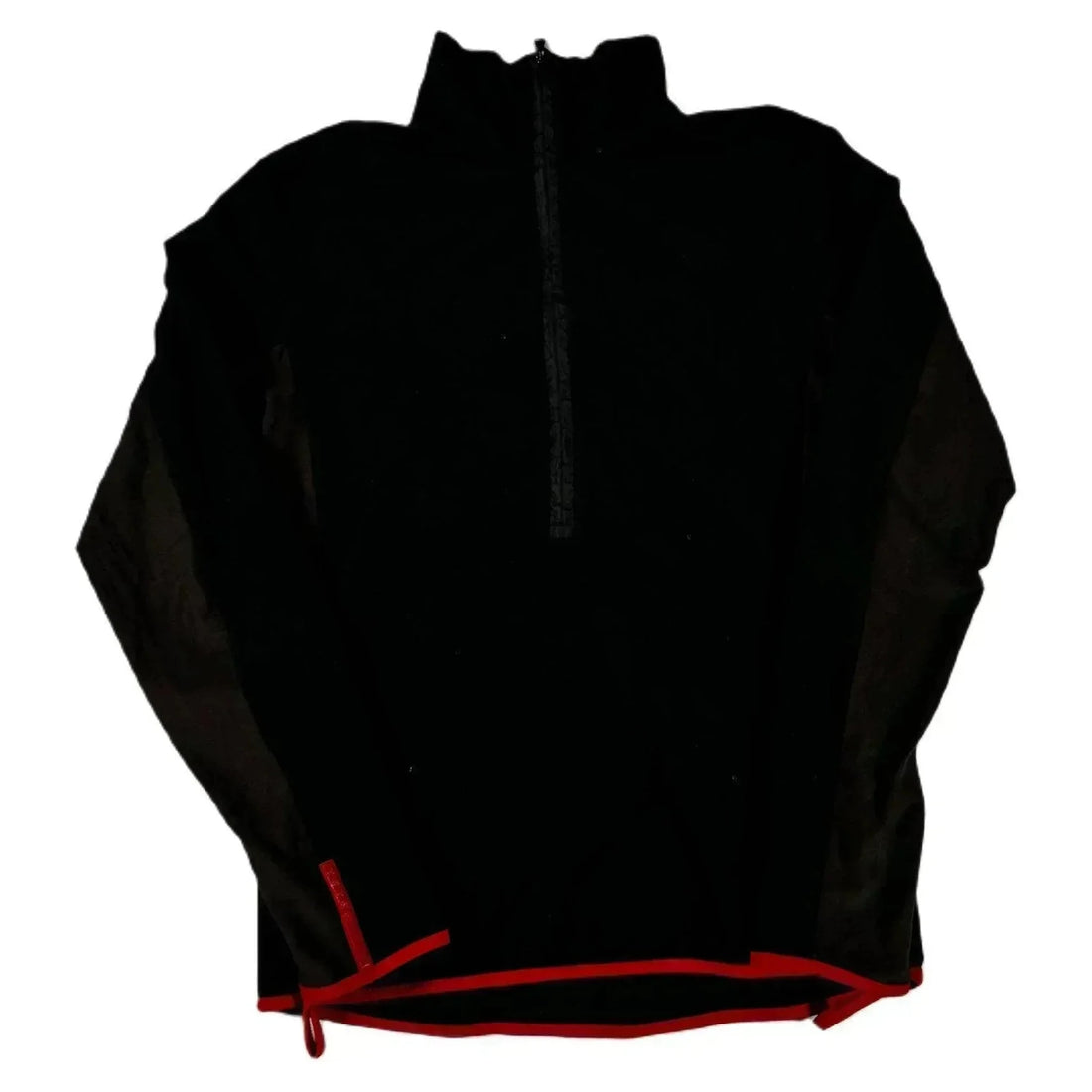 Vintage Black Prada 1/2 Zip Sweatshirt - M | The Streetwear Studio