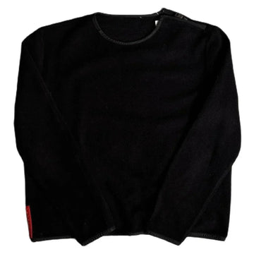 Vintage Black Prada Fleece Sweatshirt - S | The Streetwear Studio