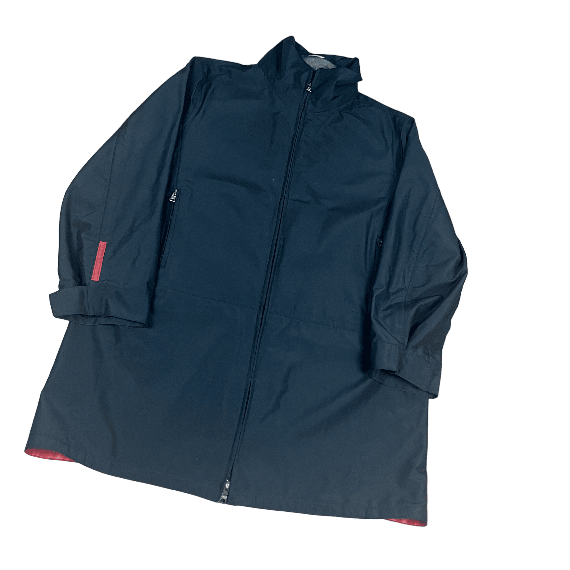Vintage Black Prada Trench Coat - Extra Large - The Streetwear Studio