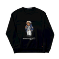 Vintage Black Ralph Lauren Polo Bear Sweatshirt - Extra Large - The Streetwear Studio