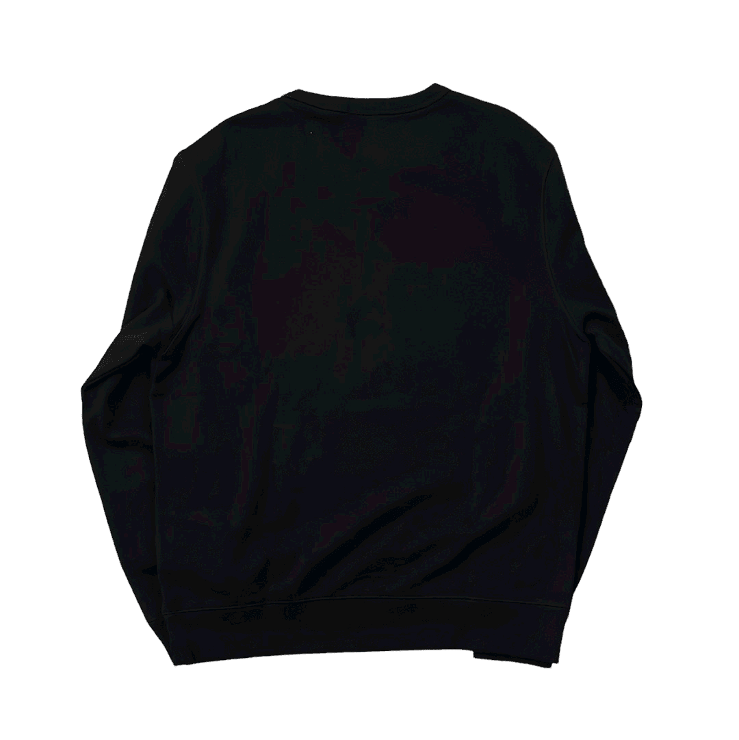 Vintage Black Ralph Lauren Polo Bear Sweatshirt - Extra Large - The Streetwear Studio