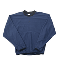 Vintage Blue + Black Nike Centre Swoosh Fleece Sweatshirt - Extra Small - The Streetwear Studio