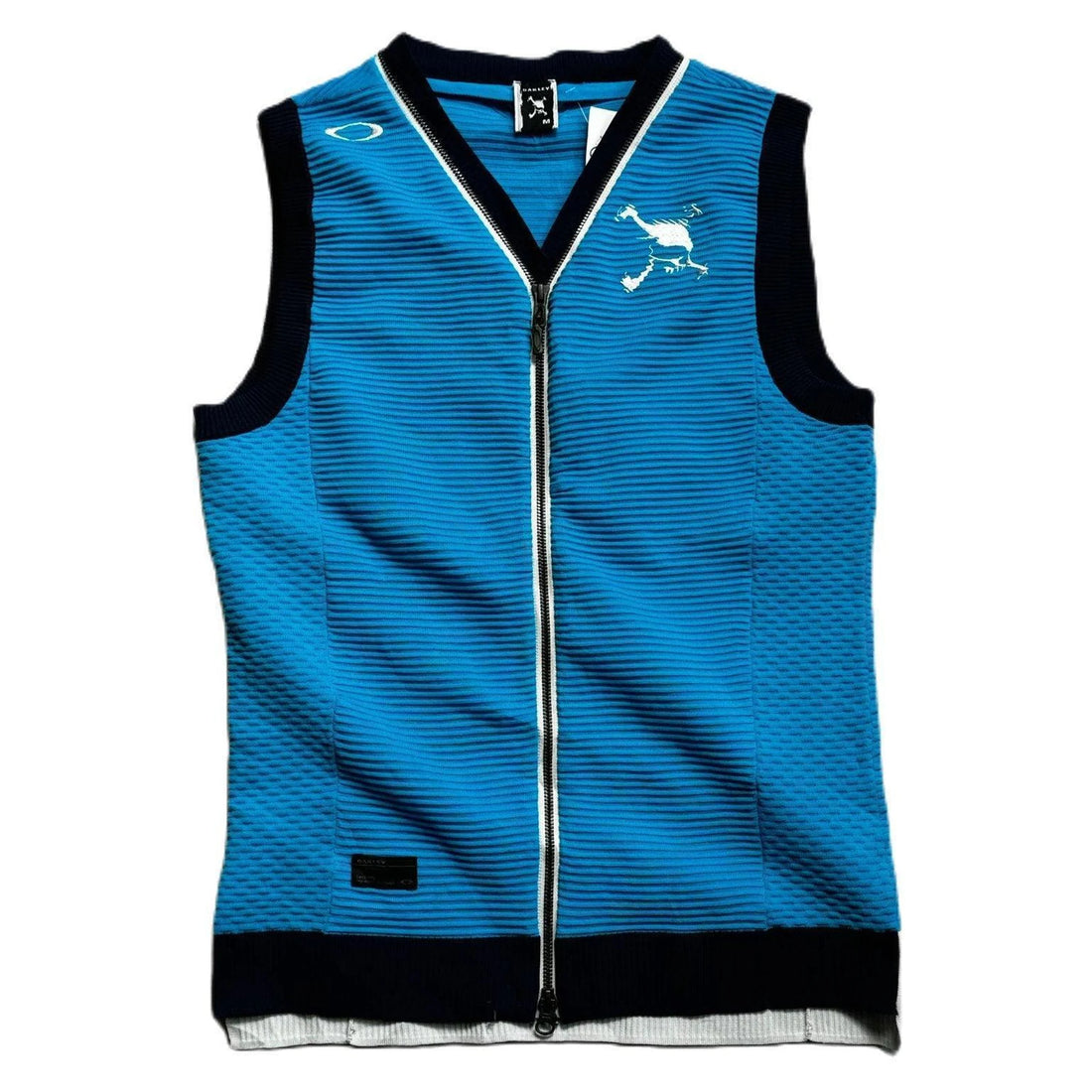 Vintage Blue Oakley Software Gilet - M | The Streetwear Studio
