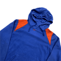 Vintage Blue + Orange Nike Centre Swoosh Hoodie - Small - The Streetwear Studio