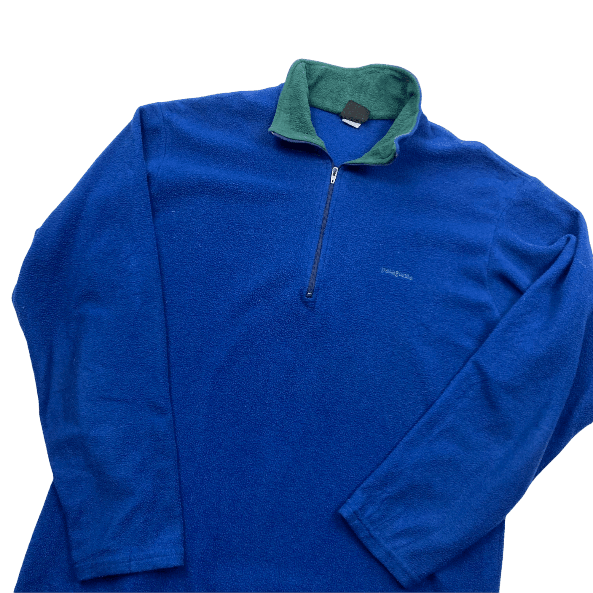 Vintage Blue Patagonia Capilene Quarter Zip Fleece - Large - The Streetwear Studio