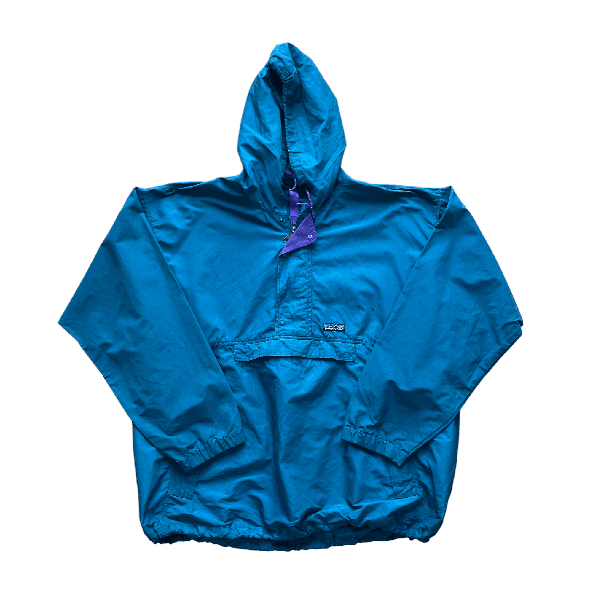 Vintage Blue Patagonia Quarter Zip Anorak - Extra Large - The Streetwear Studio