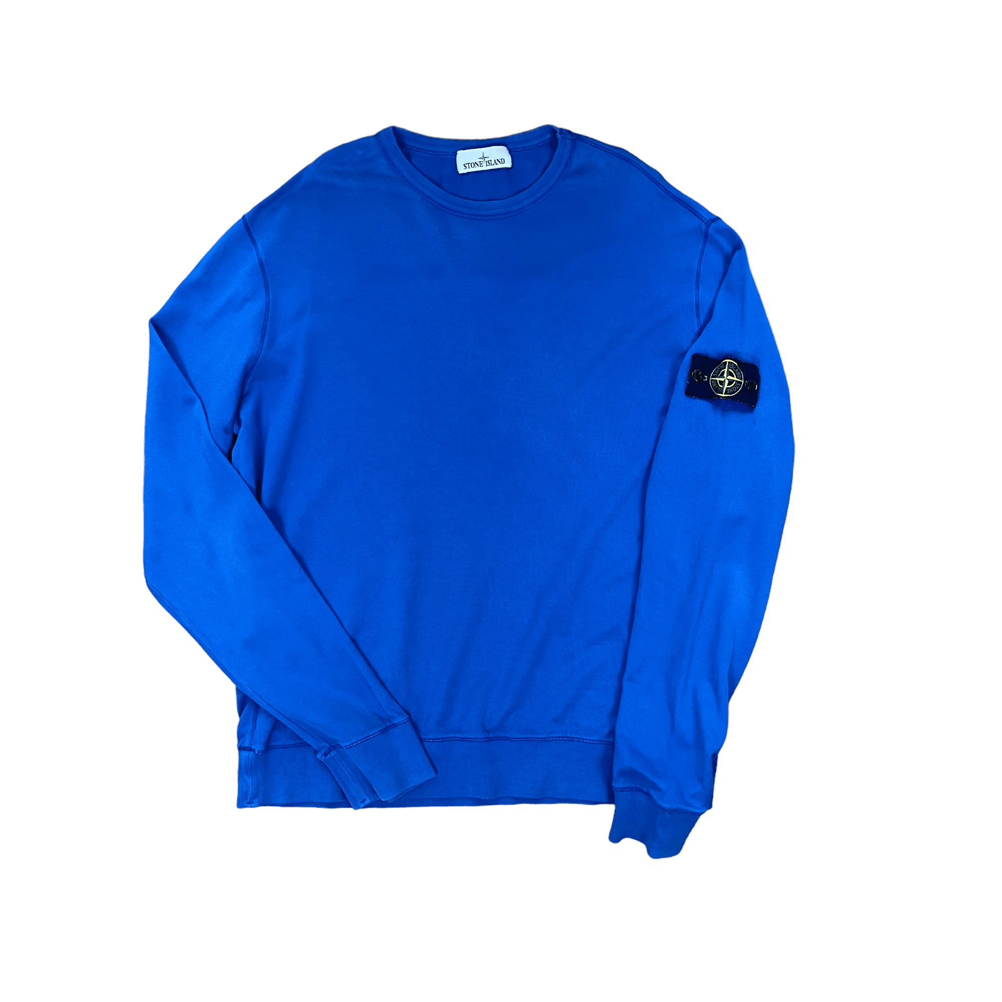 Vintage Blue Stone Island Sweatshirt - Recommended Size Extra Large - The Streetwear Studio