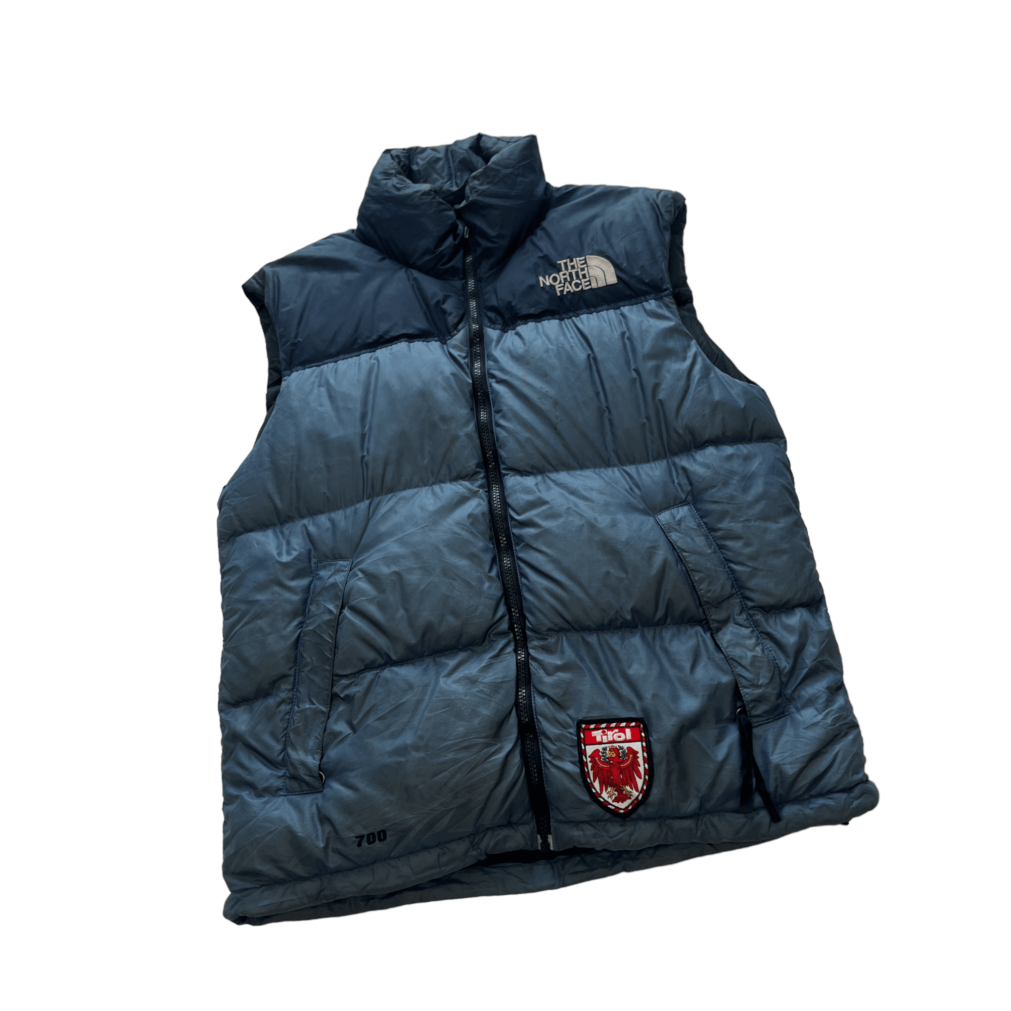 Vintage Blue The North Face (TNF) Puffer Gilet - Small - The Streetwear Studio