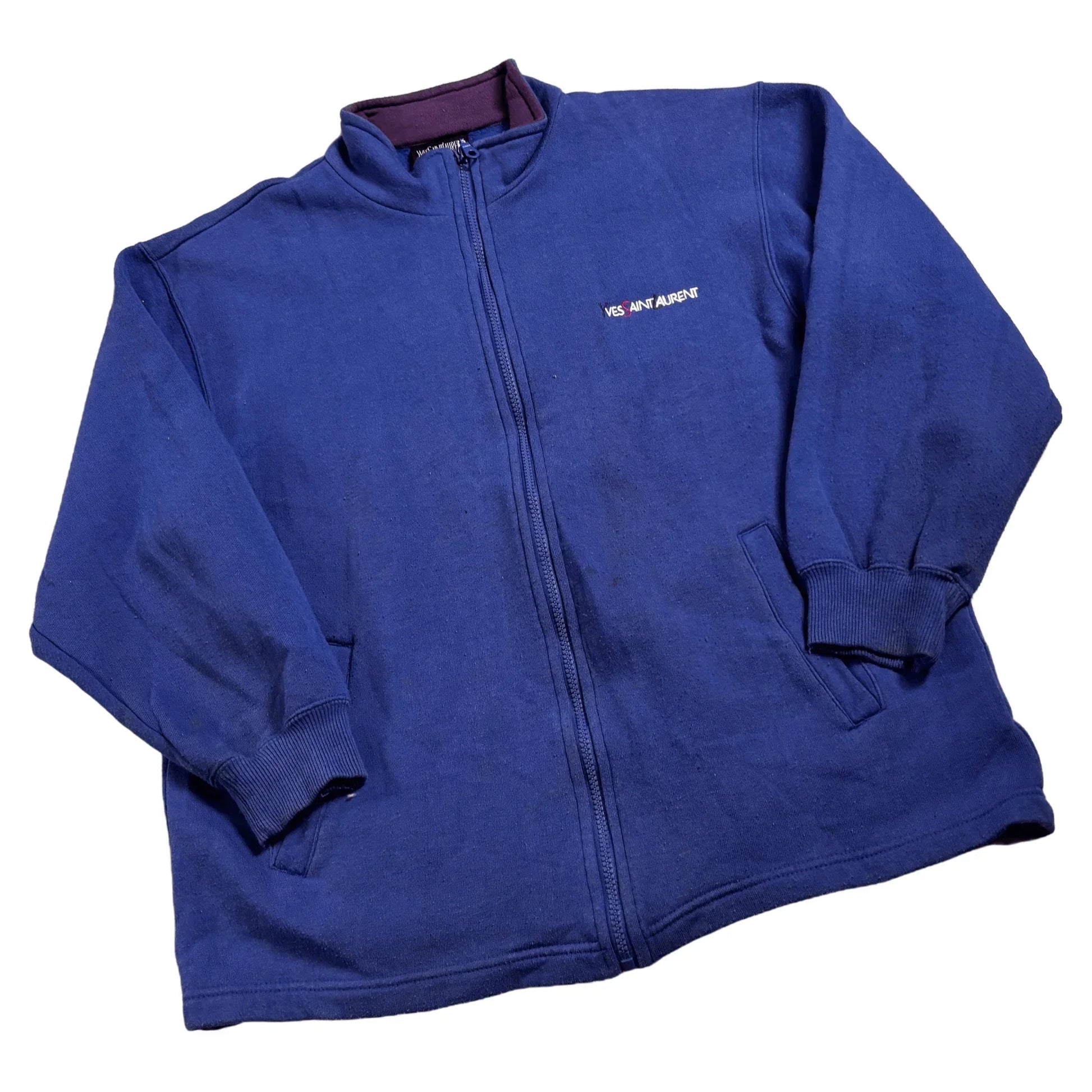 Vintage Blue Yves Saint Laurent (YSL) Jacket - M | The Streetwear Studio