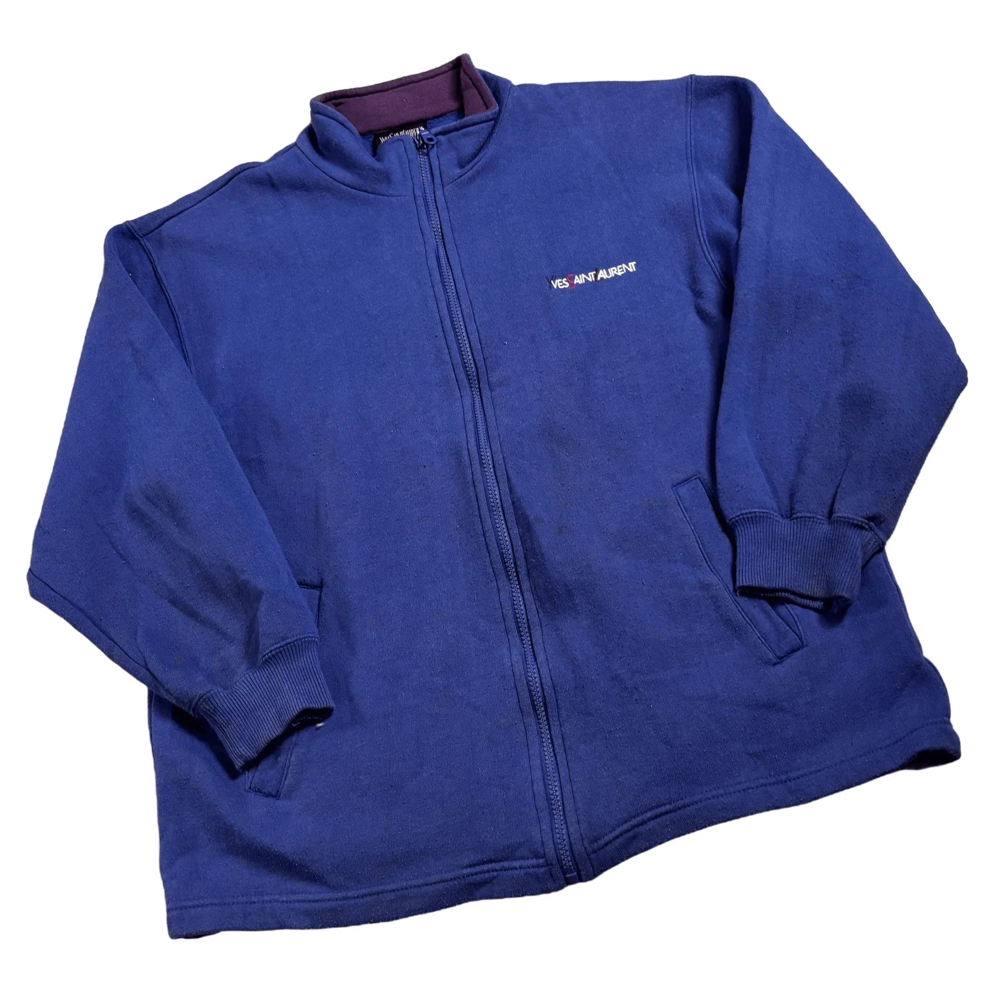 Vintage Blue Yves Saint Laurent (YSL) Jacket - M | The Streetwear Studio