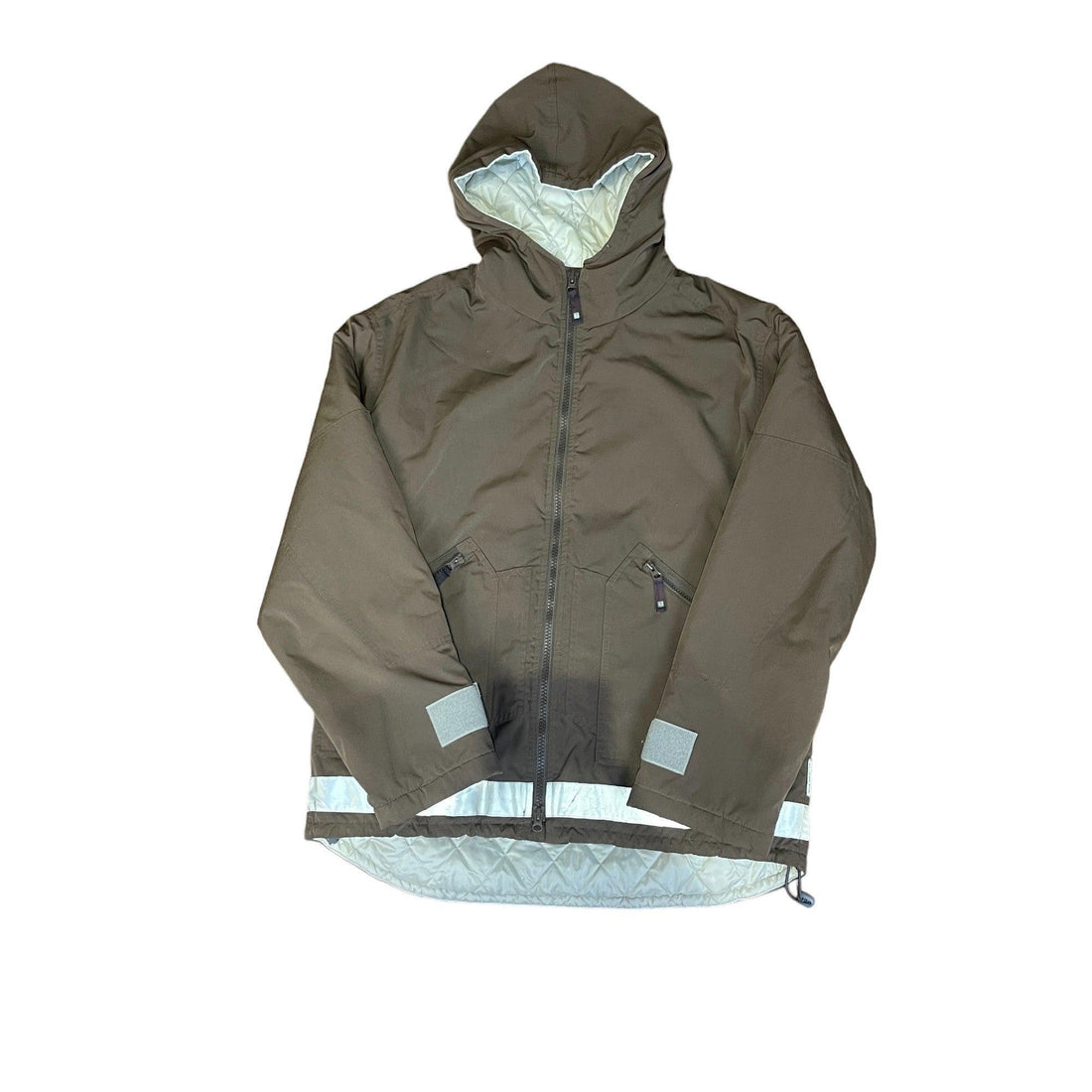 Vintage Brown Armani Jeans Coat - Large - The Streetwear Studio
