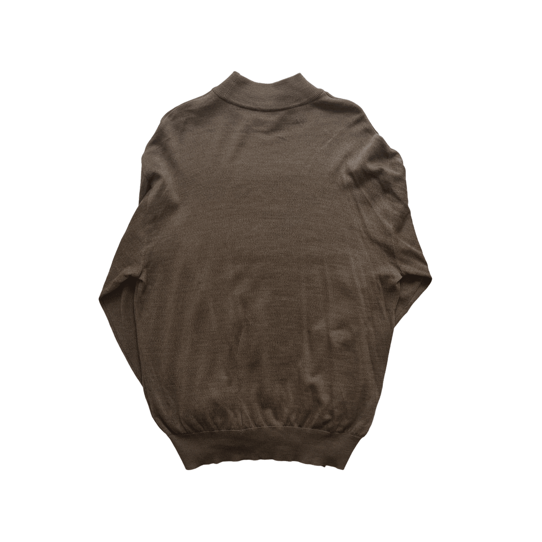 Vintage Brown Yves Saint Laurent (YSL) Mock Neck Sweatshirt - Extra Large - The Streetwear Studio