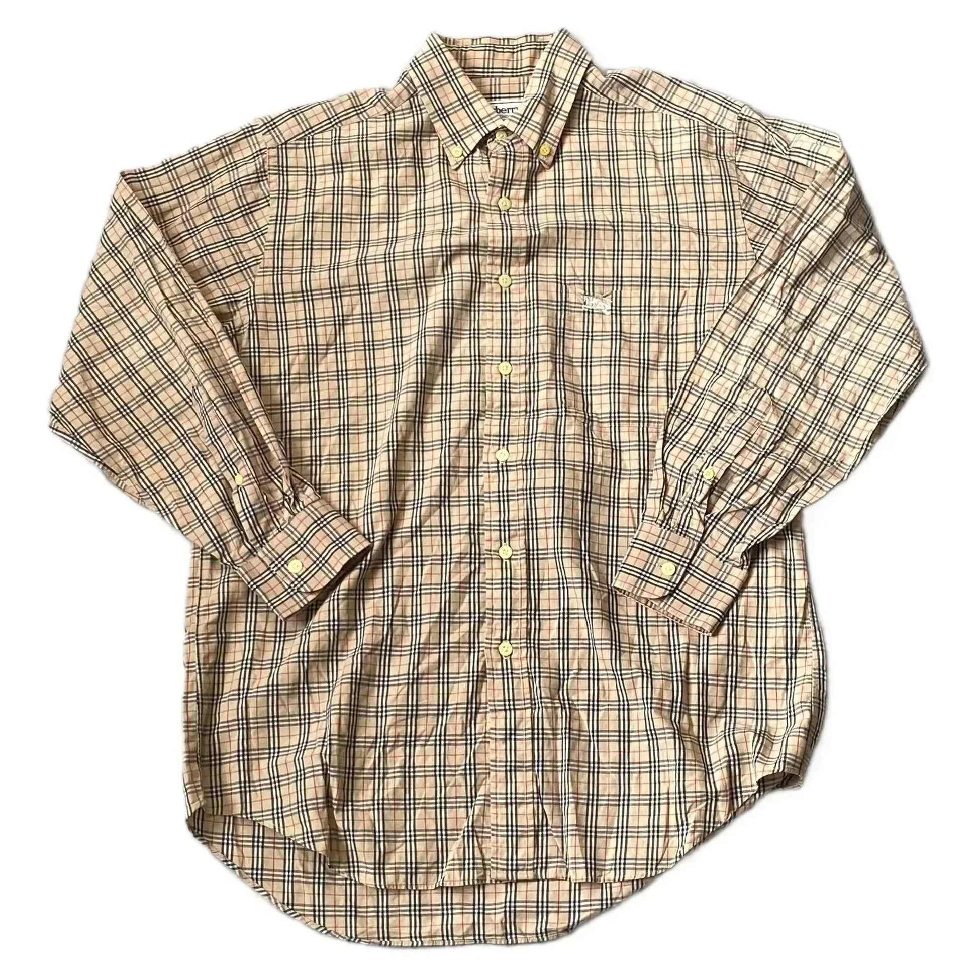 Vintage Burberry Long Sleeve Shirt - M | The Streetwear Studio
